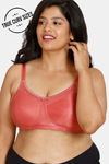 Zivame True Curv Double Layered Non Wired Full Coverage Minimiser Bra - Dusty Cedar — thumbnail 1
