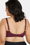 Zivame True Curv Double Layered Non Wired Full Coverage Minimiser Bra - Fig — thumbnail 2