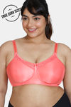 Zivame True Curv Double Layered Non Wired Full Coverage Minimiser Bra - Georgia Peach — thumbnail 1