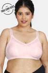 Zivame True Curv Double Layered Non Wired Full Coverage Minimiser Bra - Pink — thumbnail 1