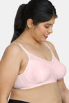 Zivame True Curv Double Layered Non Wired Full Coverage Minimiser Bra - Pink — thumbnail 3