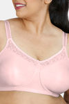 Zivame True Curv Double Layered Non Wired Full Coverage Minimiser Bra - Pink — thumbnail 4