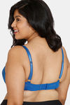 Zivame True Curv Single Layered Non Wired Full Coverage Super Support Bra - Classic Blue — thumbnail 2