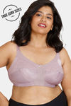 Zivame True Curv Single Layered Non Wired Full Coverage Super Support Bra - Elderberry — thumbnail 1