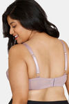 Zivame True Curv Single Layered Non Wired Full Coverage Super Support Bra - Elderberry — thumbnail 2