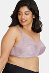 Zivame True Curv Single Layered Non Wired Full Coverage Super Support Bra - Elderberry — thumbnail 3