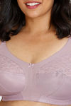 Zivame True Curv Single Layered Non Wired Full Coverage Super Support Bra - Elderberry — thumbnail 4