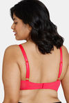 Zivame True Curv Single Layered Non Wired Full Coverage Super Support Bra - Raspberry — thumbnail 2