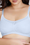 Zivame True Curv Double Layered Non Wired Full Coverage Super Support Bra - Brunerra Blue — thumbnail 4