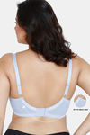 Zivame True Curv Double Layered Non Wired Full Coverage Super Support Bra - Brunerra Blue — thumbnail 6