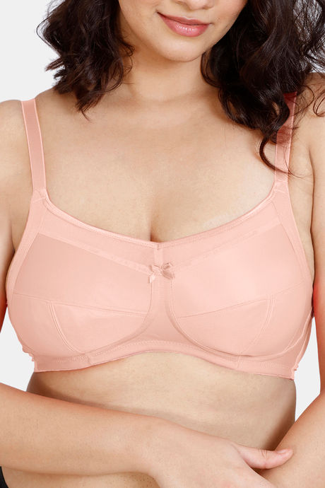 Zivame True Curv Double Layered Non Wired Full Coverage Super Support Bra - Pink — image 4