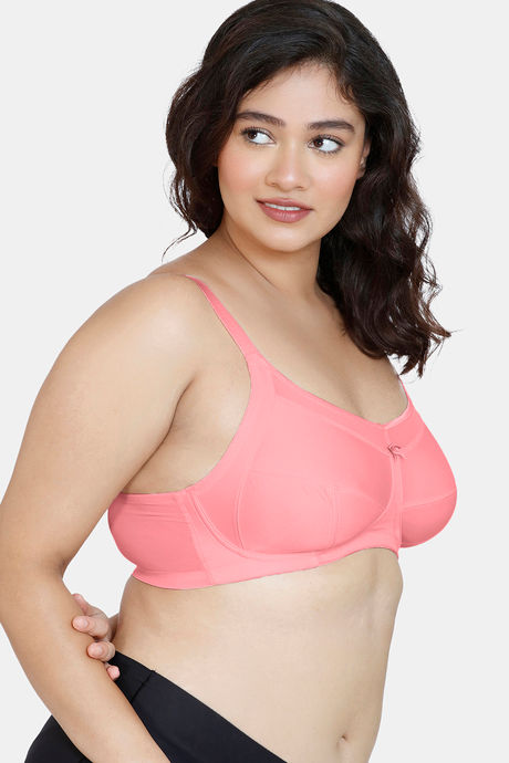 Zivame True Curv Double Layered Non Wired Full Coverage Super Support Bra - Strawberry Pink — image 3