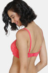 Zivame Wildberry Fling Padded Wired 3/4Th Coverage T-Shirt Bra - Rouge Red — thumbnail 2