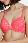 Zivame Wildberry Fling Padded Wired 3/4Th Coverage T-Shirt Bra - Rouge Red — thumbnail 4