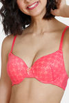 Zivame Wildberry Fling Push-Up Wired Medium Coverage T-Shirt Bra - Rouge Red — thumbnail 4