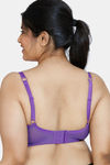 ZIvame True Curv Wildberry Fling Padded Wired Full Coverage T-Shirt Bra - Royal Purple — thumbnail 2