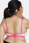 Zivame True Curv Mosaic Valley Double Layered Non Wired 3/4th Coverage Super Support Bra - Pink Print — thumbnail 2