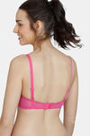 Zivame Mosaic Valley Padded Wired 3/4th Coverage T-Shirt Bra - Pink Print — thumbnail 2
