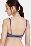 Zivame Mosaic Valley Padded Non Wired 3/4th Coverage T-Shirt Bra - Purple Print — thumbnail 2