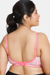 Zivame True Curv Vivacious Double Layered Non Wired 3/4th Coverage Super Support Bra - Orange Print — thumbnail 2
