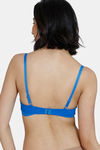 Zivame Snuggle Up Padded Wired 3/4th Coverage Basic Bra - Princess Blue — thumbnail 2