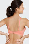 Zivame Snuggle Up Padded Non Wired 3/4th Coverage Basic Bra - Terra Cotta — thumbnail 2