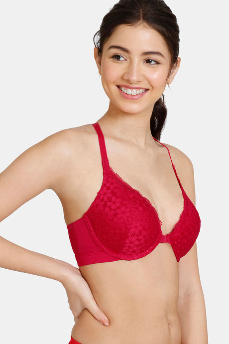Zivame Serenade Padded Wired 3/4th Coverage Lace Bra - Ski Patrol — image 3