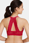 Zivame Serenade Push-Up Wired Medium Coverage Lace Bra - Ski Patrol — thumbnail 2