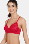 Zivame Serenade Double Layered Non Wired 3/4th Coverage Lace Bra - Ski Patrol — thumbnail 3