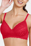 Zivame Serenade Double Layered Non Wired 3/4th Coverage Lace Bra - Ski Patrol — thumbnail 4