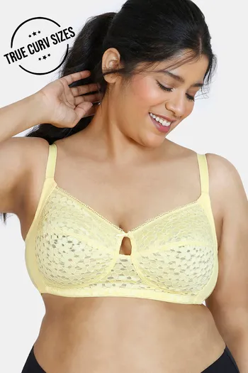 Buy Zivame True Curv Single Layered Non Wired Full Coverage Super Support  Bra - Classic Blue at Rs.779 online