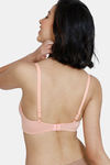 Zivame Breeze Padded Non Wired 3/4Th Coverage T-Shirt Bra - Salmon — thumbnail 2