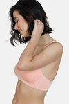 Zivame Breeze Padded Non Wired 3/4Th Coverage T-Shirt Bra - Salmon — thumbnail 3
