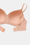 Zivame Breeze Padded Non Wired 3/4Th Coverage T-Shirt Bra - Salmon — thumbnail 5
