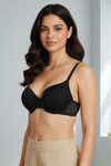 Zivame Beautiful Basics Padded Wired Medium Coverage T-Shirt Bra - Anthracite — thumbnail 3