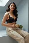Zivame Beautiful Basics Padded Wired Medium Coverage T-Shirt Bra - Anthracite — thumbnail 5
