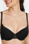 Zivame Beautiful Basics Padded Wired Medium Coverage T-Shirt Bra - Anthracite — thumbnail 7