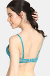 Zivame Beautiful Basics Padded Wired Medium Coverage T-Shirt Bra - Biscay Bay — thumbnail 3