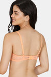 Zivame Beautiful Basics Padded Wired Medium Coverage T-Shirt Bra - Orange — thumbnail 3