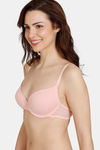 Zivame Beautiful Basics Padded Wired Medium Coverage T-Shirt Bra - Powder Pink2 — thumbnail 4