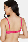 Zivame Beautiful Basics Padded Wired Medium Coverage T-Shirt Bra - Raspberry — thumbnail 3
