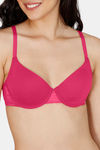 Zivame Beautiful Basics Padded Wired Medium Coverage T-Shirt Bra - Raspberry — thumbnail 5