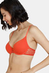 Zivame Beautiful Basics Padded Wired Medium Coverage T-Shirt Bra - Summer Fig — thumbnail 4