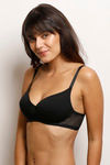 Zivame Padded Non Wired Medium Coverage T-Shirt Bra-Anthracite — thumbnail 2