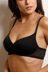 Zivame Padded Non Wired Medium Coverage T-Shirt Bra-Anthracite — thumbnail 5