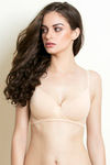 Zivame Padded Non Wired Medium Coverage T-Shirt Bra - Toasted Almond — thumbnail 1