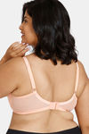 Zivame True Curv Pure Bliss Double Layered Non Wired Full Coverage Super Support Bra - Salmon — thumbnail 2