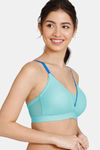 Zivame Sun-Kissed Padded Non Wired 3/4th Coverage T-Shirt Bra - Florida Key — thumbnail 3