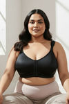 Zivame True Curv Posture Correction Double Layered Non-Wired Full Coverage Super Support Bra - Anthracite — thumbnail 4