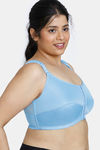 Zivame True Curv Posture Correction Double Layered Non-Wired Full Coverage Super Support Bra - Little Boy Blue — thumbnail 3